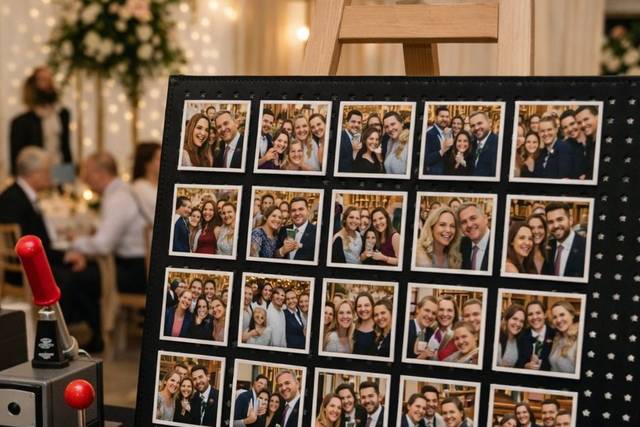 Foto-ímãs ao vivo no casamento