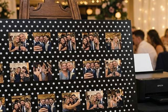 Foto-ímãs ao vivo no casamento
