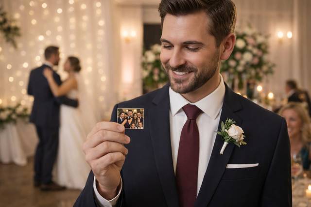 Foto-ímãs ao vivo no casamento
