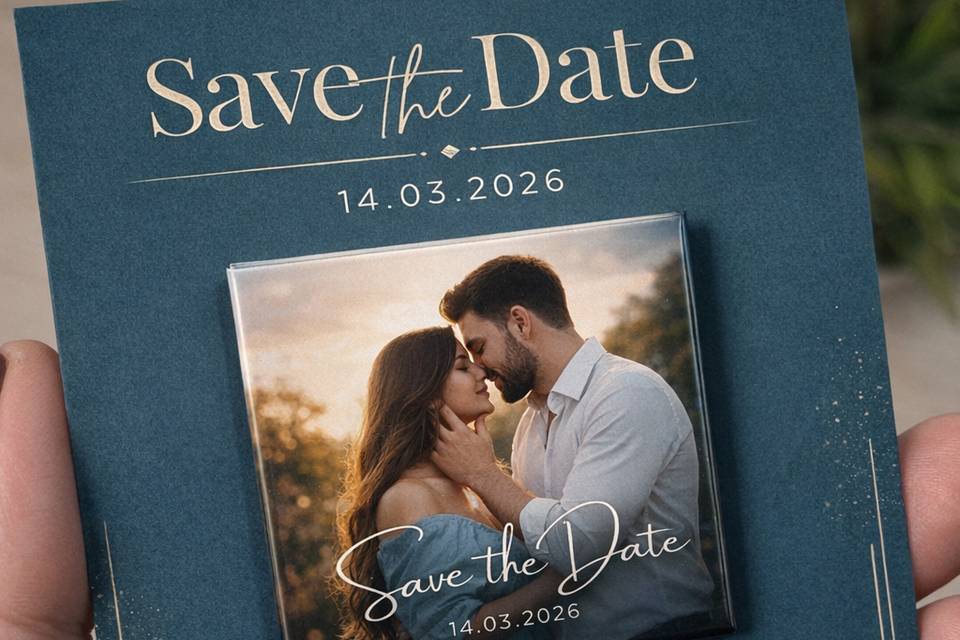 Foto-ímãs para Save The Date