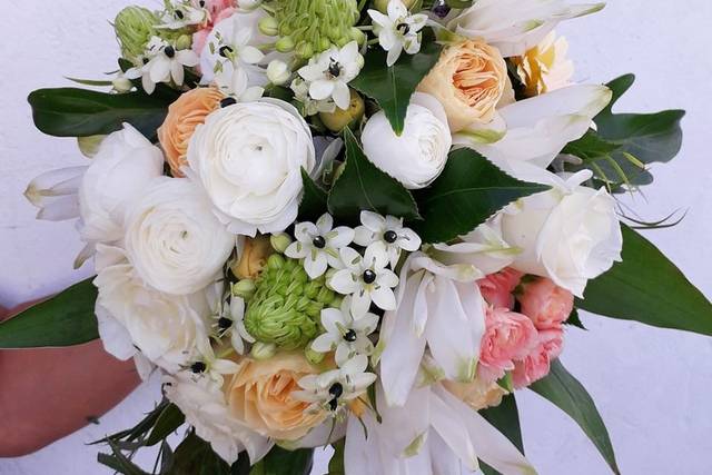 Buque romântico flores nobres