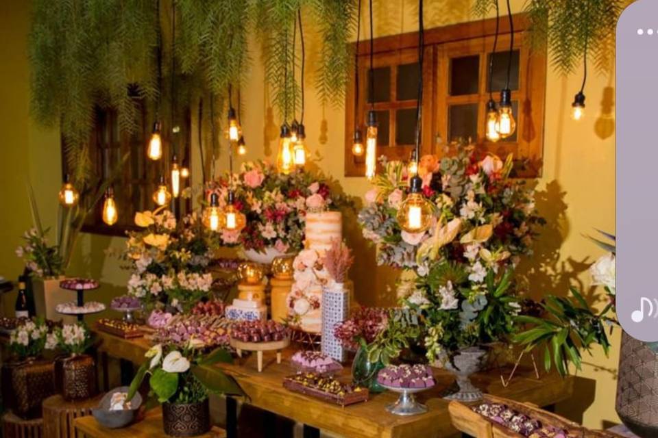 Decoração com luzes