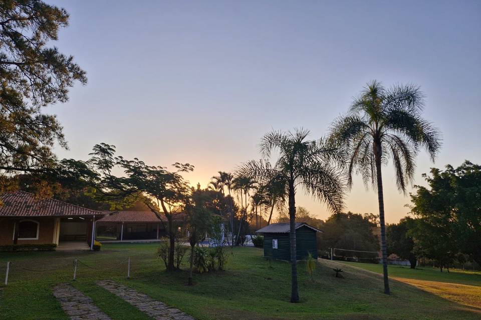 Fachada da chácara