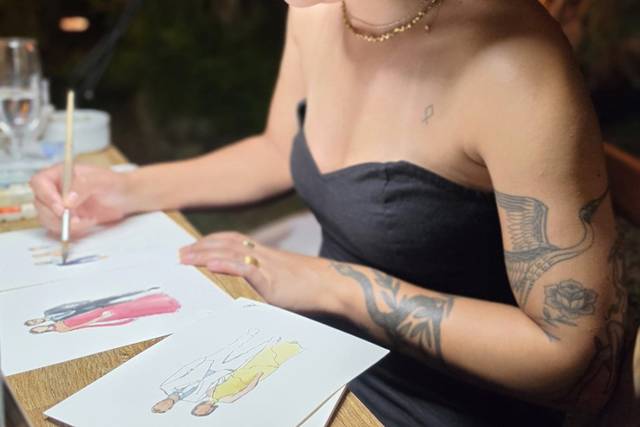 Aquarelas ao vivo