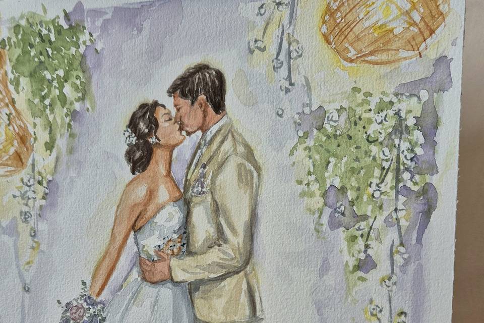 Aquarela sob encomenda