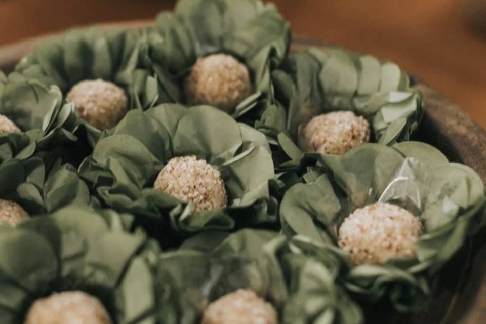 Doces de coco.