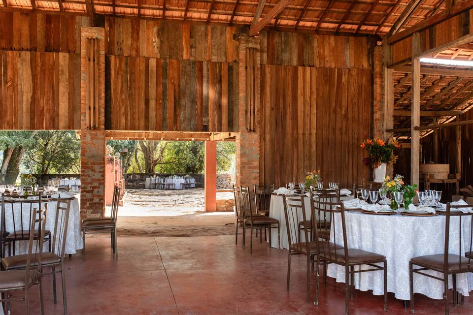 Espaço para evento coberto