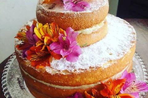 Flower Naked Cake