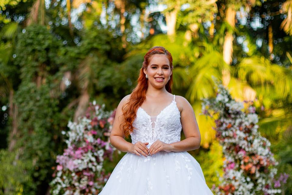 Elegância ao ar livre.