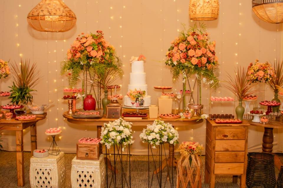 Mesa decorada