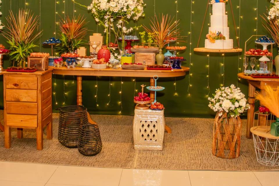 Mesa decorada