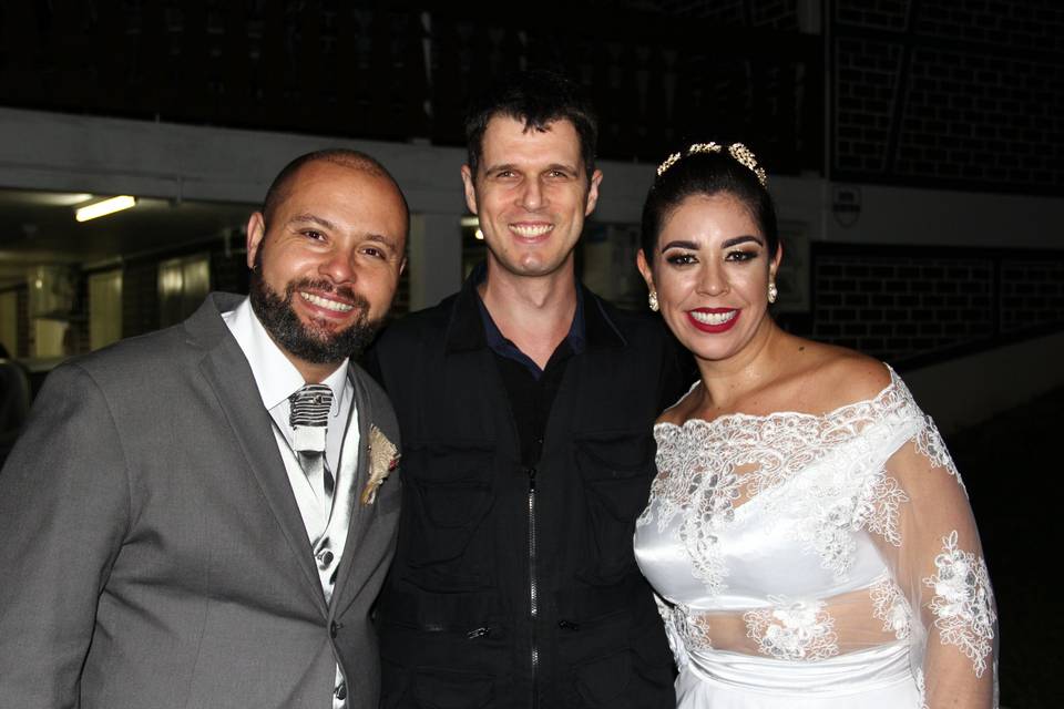 Com Marcelo e Pâmela
