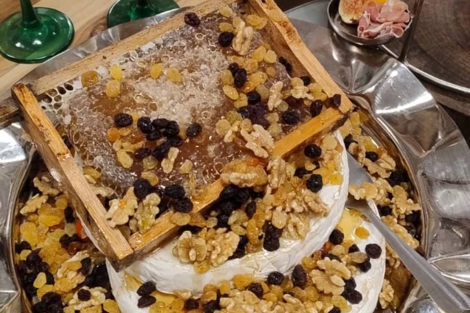 Brie com favo de mel