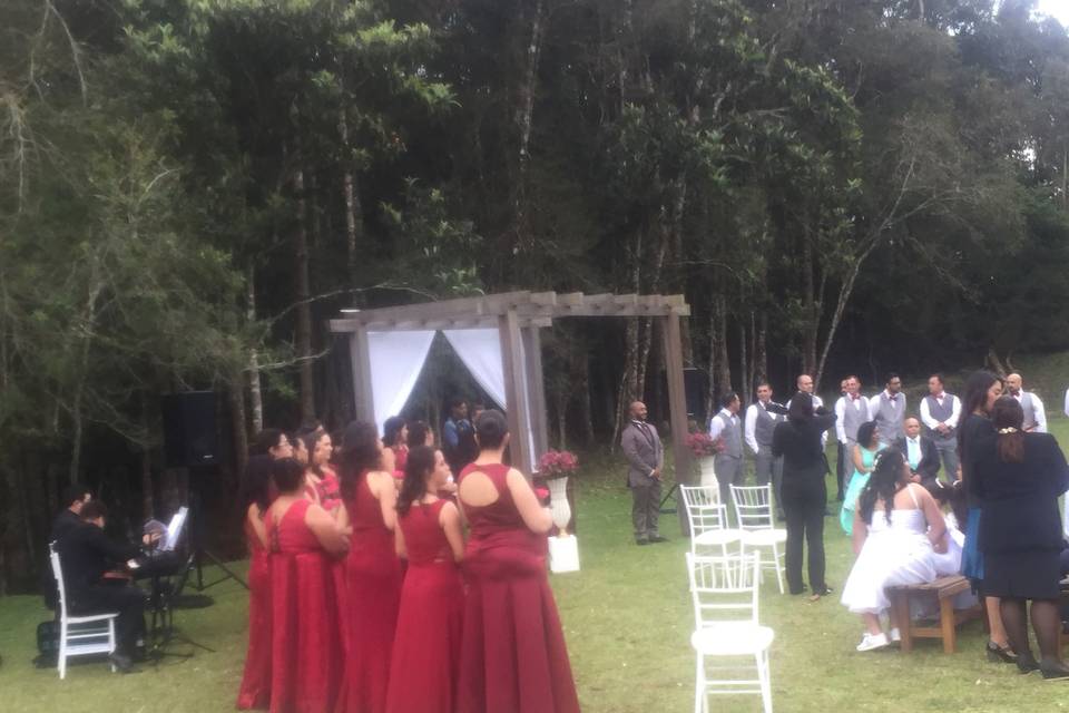 Casamento ao ar livre