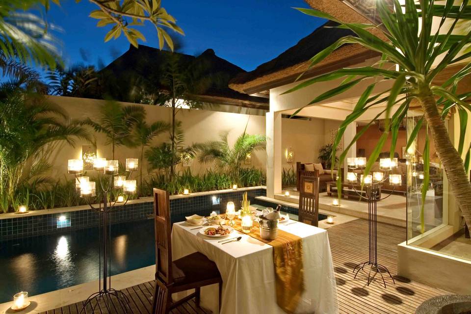 Jantar romântico em Bali