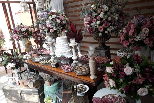 Mesa decorada