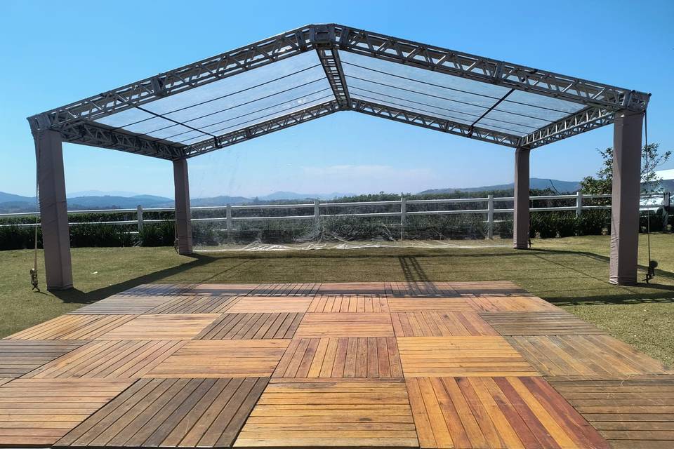 Tenda Cristal + Piso Deck