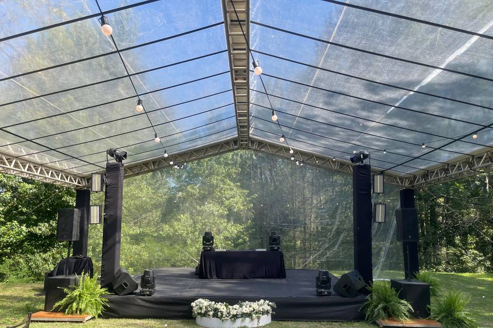 Tenda + Som + Iluminação