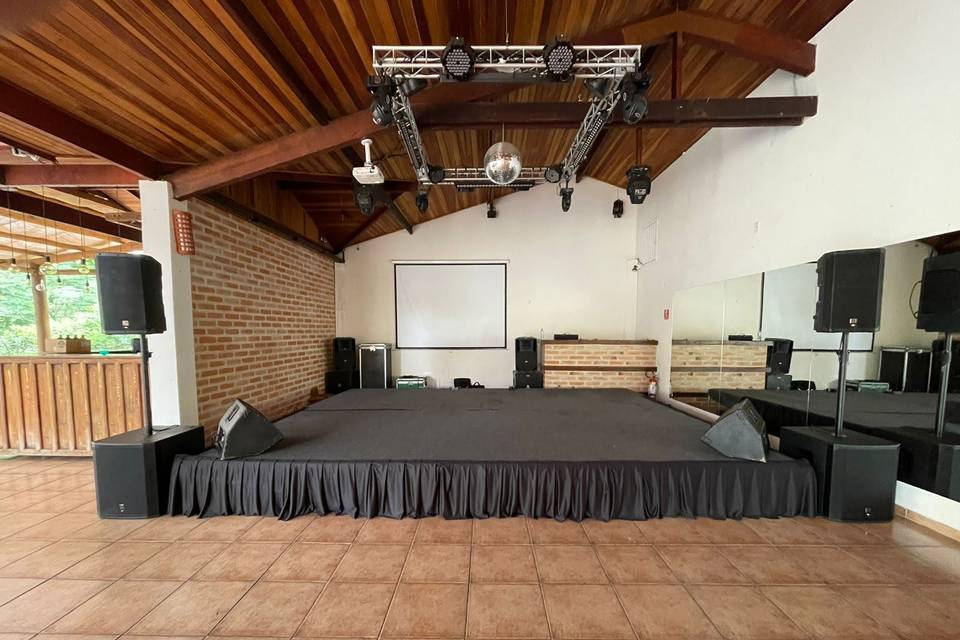 Piso de palco + Som para banda