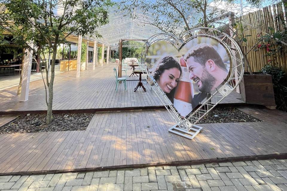 Tenda + Coração em boxtruss