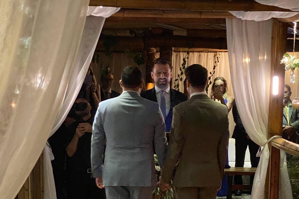 Celebração de casamento