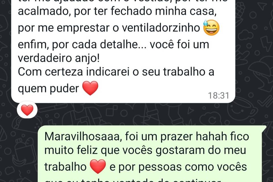Feedback noiva Renata