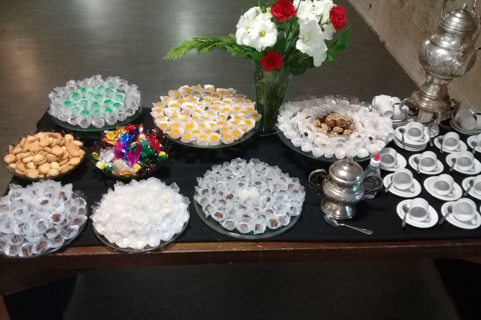 Mesa de saída de café