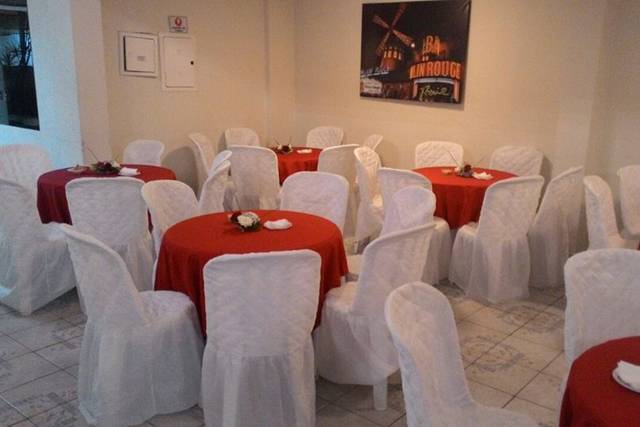 Decoração vermelha