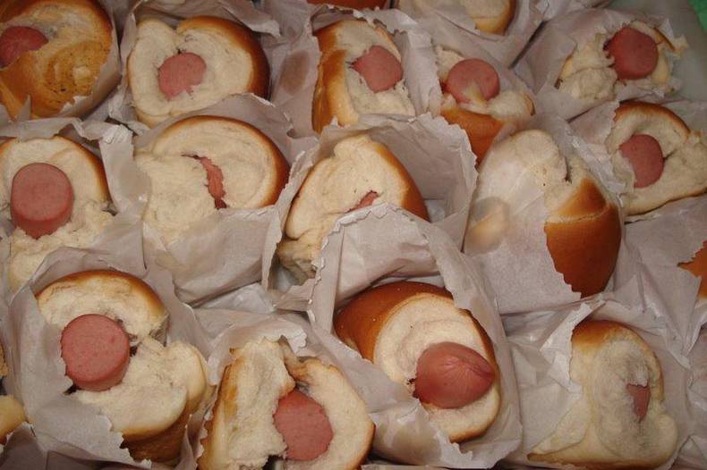 Mini lanches - cachorro quente