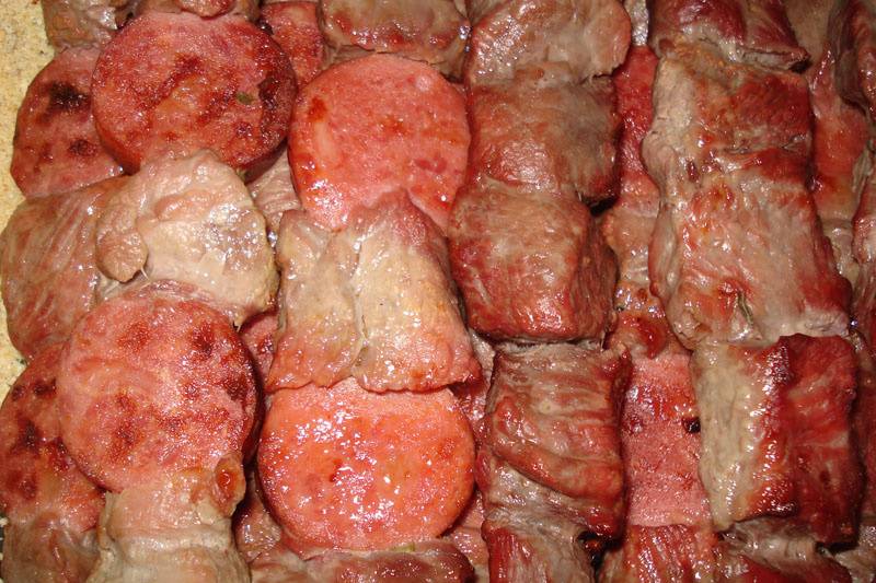 Espetinhos de carne