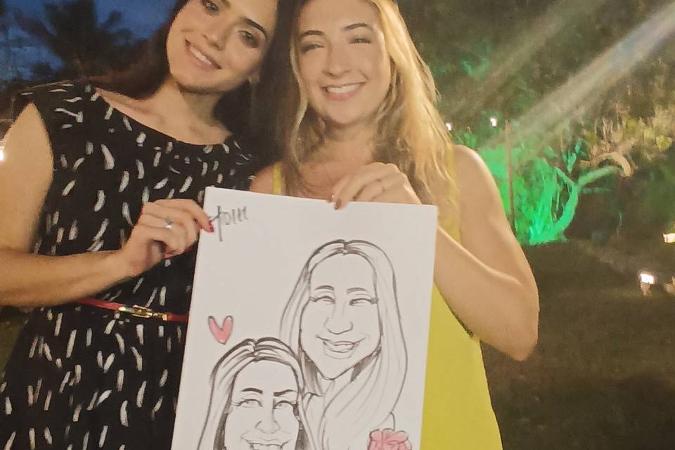 Ela amam caricaturas