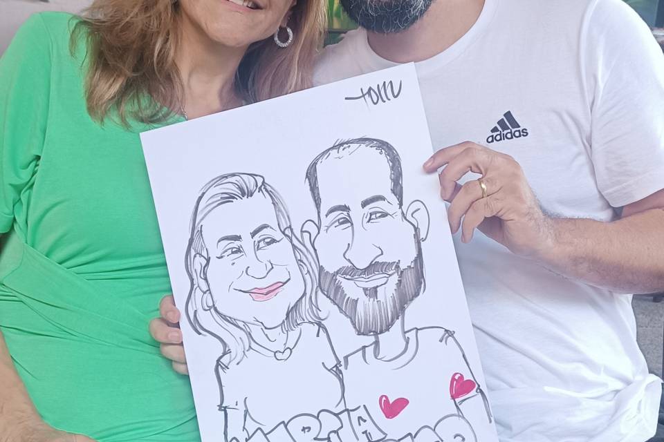 Os casais amam.