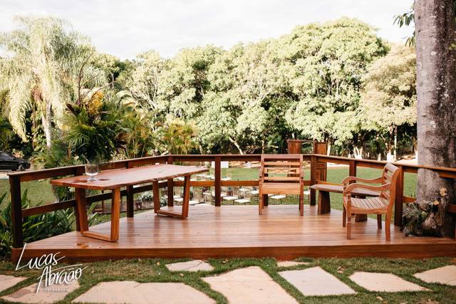 Deck para o campo gramado