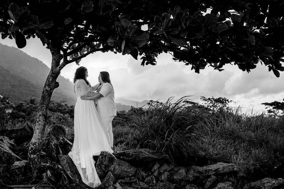 Ensaio pré casamento na praia