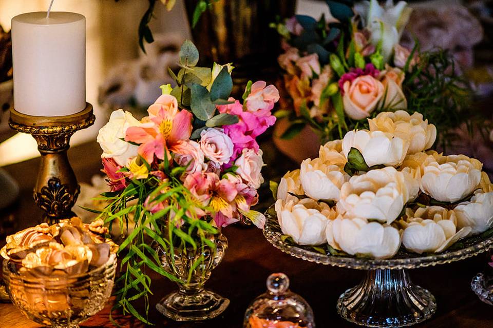 Mesa de doces para casamento