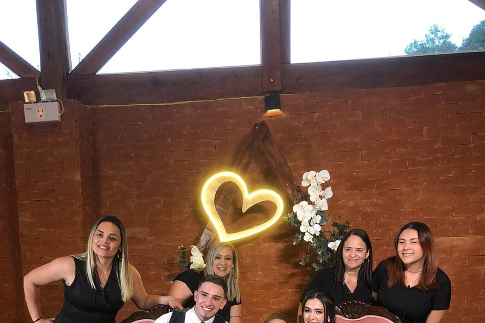 Noivos e nossa equipe
