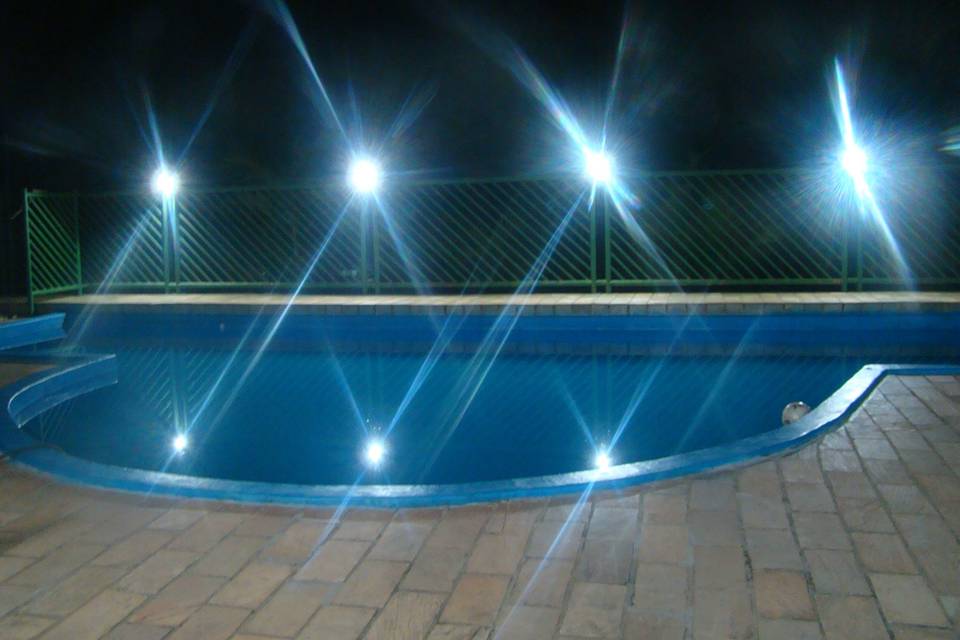 Iluminação piscina