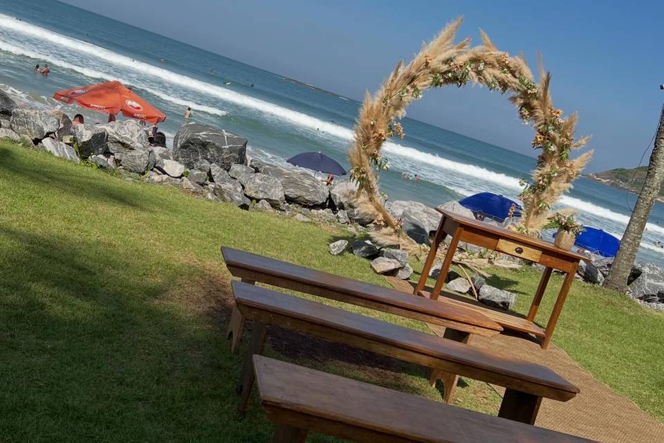 Cerimônia beira mar litoral