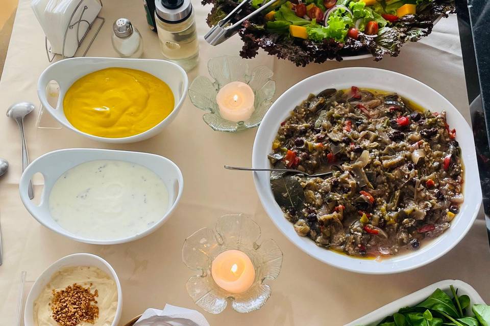 Mesa de saladas