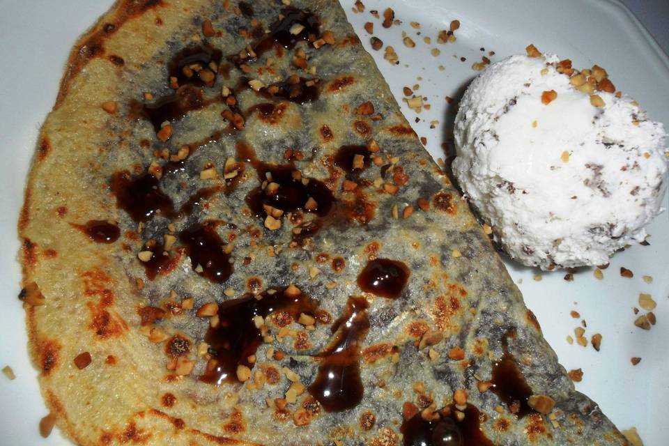 Crepe doce c/ sorvete