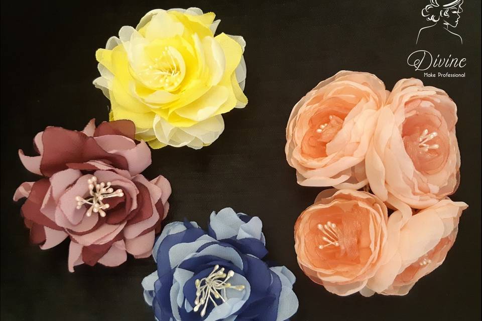 Flores de seda para madrinhas