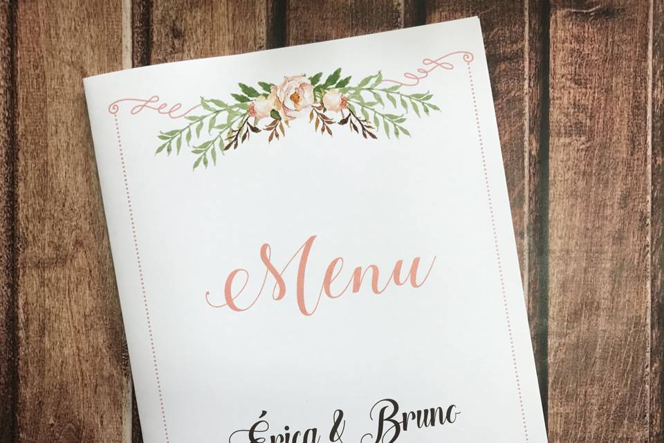 Menu para Casamento