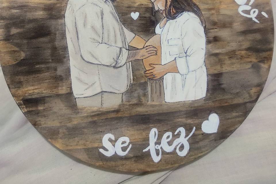 Gestação da Bebel eternizada