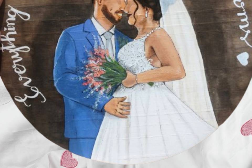 Pintura realizada em MDF
