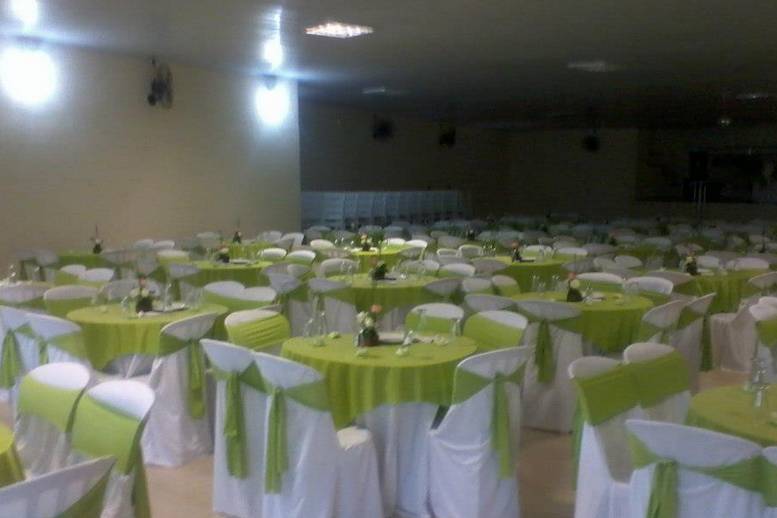Decoração das mesas