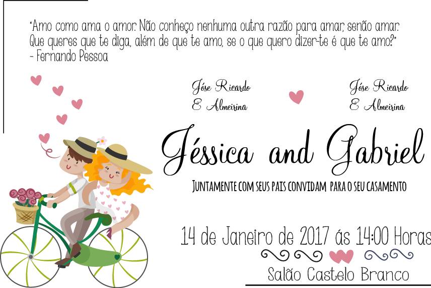 Convite de Casamento