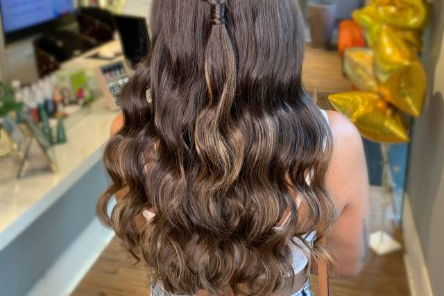 Penteado semi-preso