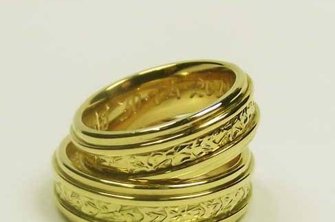 Alianças de bodas de Ouro