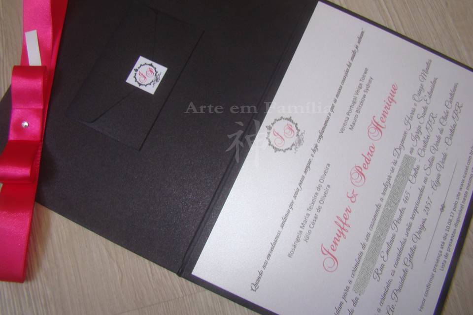 Envelope arabesco perolado