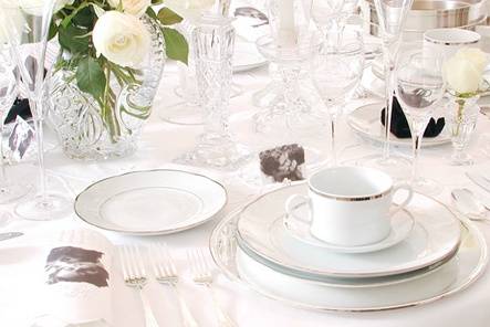 Mesa decoração branca